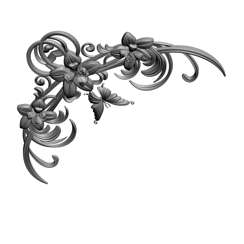 картинка Угловой элемент D19-056 3D-STL.COM