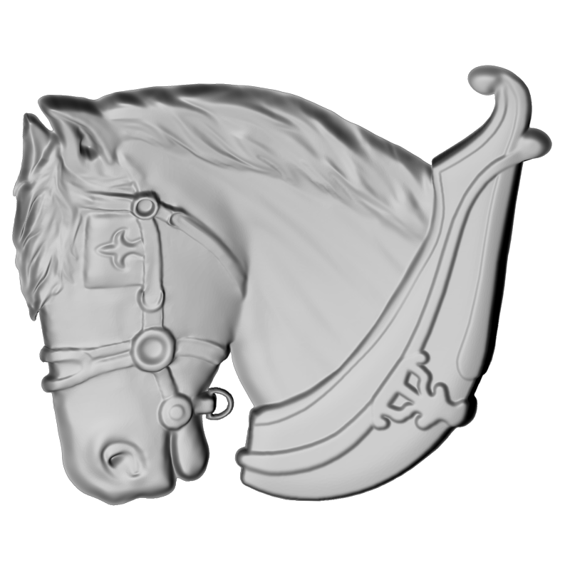 картинка Голова лошади F1-293 3D-STL.COM