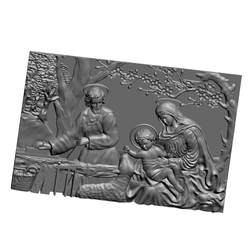 картинка Святое семейство D12-729 3D-STL.COM