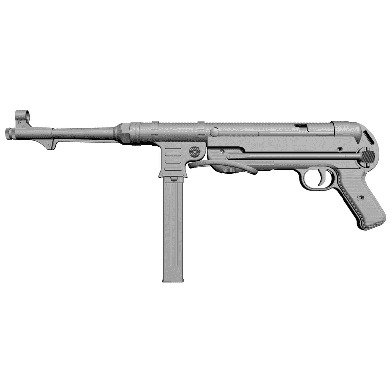 картинка Автомат MP40 RO2-004 3D-STL.COM