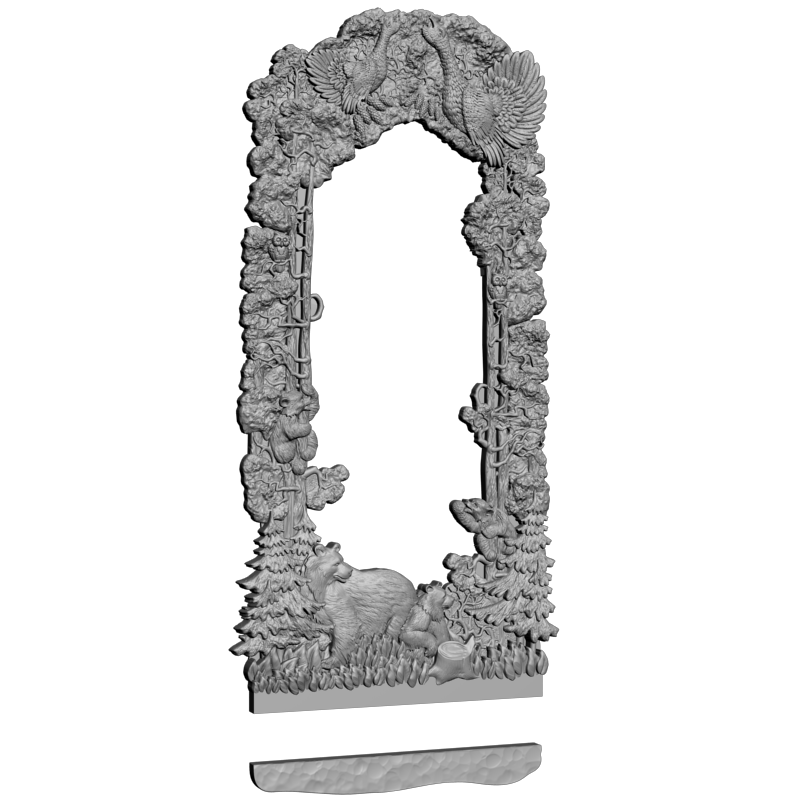 картинка Глухари и медведи D14-372 3D-STL.COM