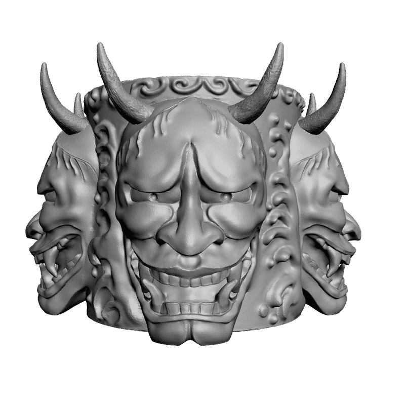 картинка Кружка с чертями H5-014 3D-STL.COM