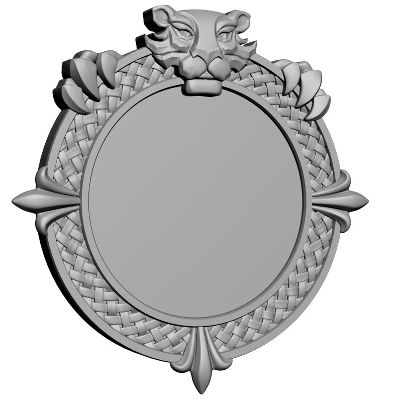 картинка Рамка под зеркало D14-380 3D-STL.COM