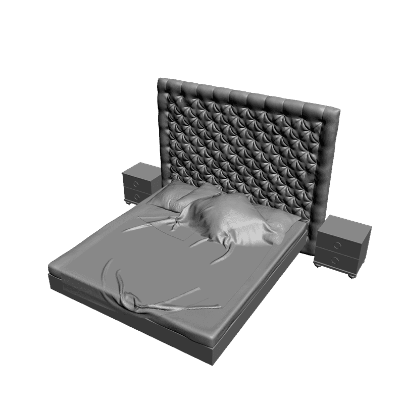 картинка Кровать M4-031 3D-STL.COM