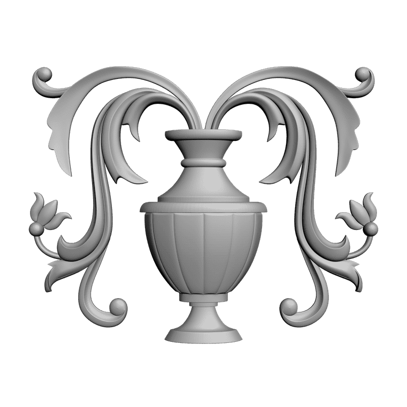 картинка Накладка резная D10-044 3D-STL.COM