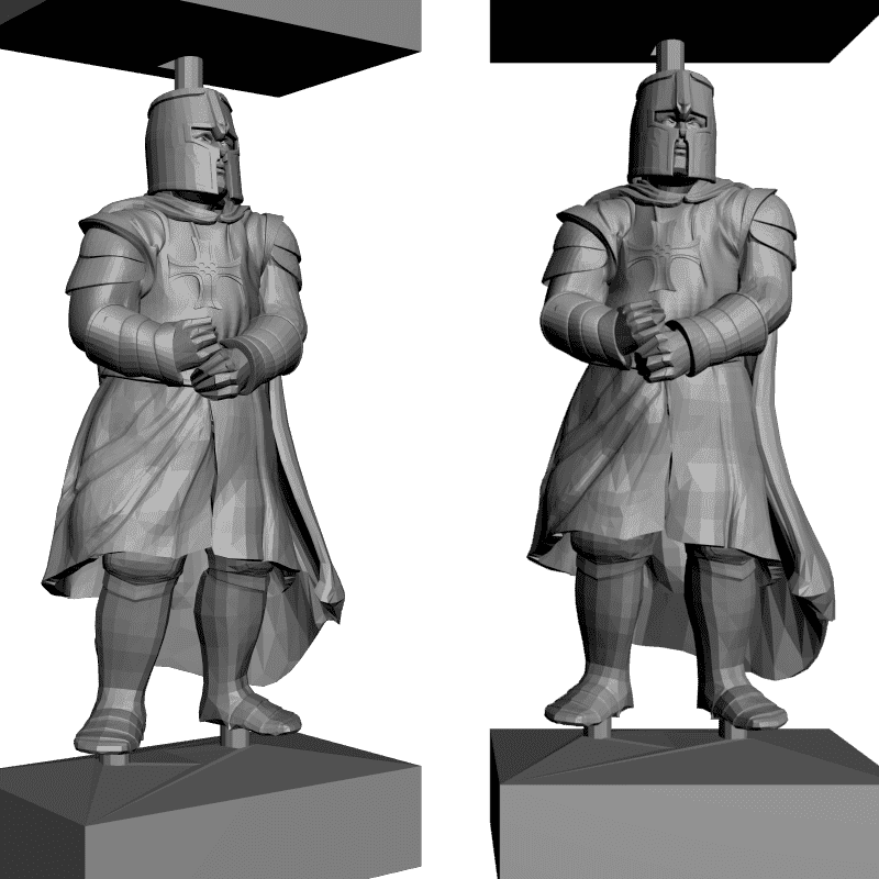 картинка Набор шахмат. Крестоносцы PI3-096 3D-STL.COM