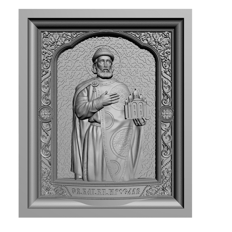 картинка Святой благоверный князь Ярослав V3-276 3D-STL.COM