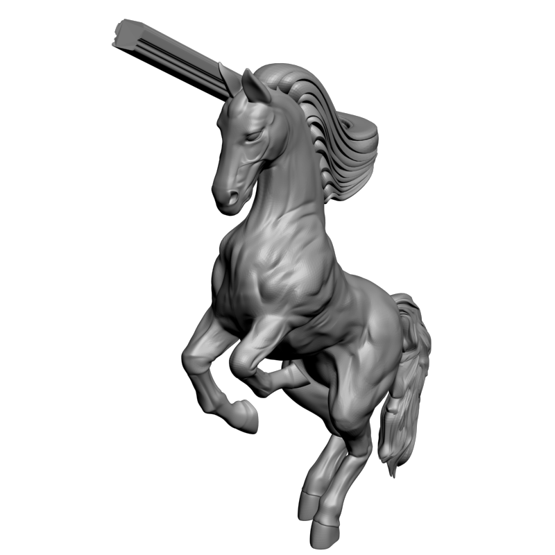 картинка Столб заходной Лошадь D17-050 3D-STL.COM