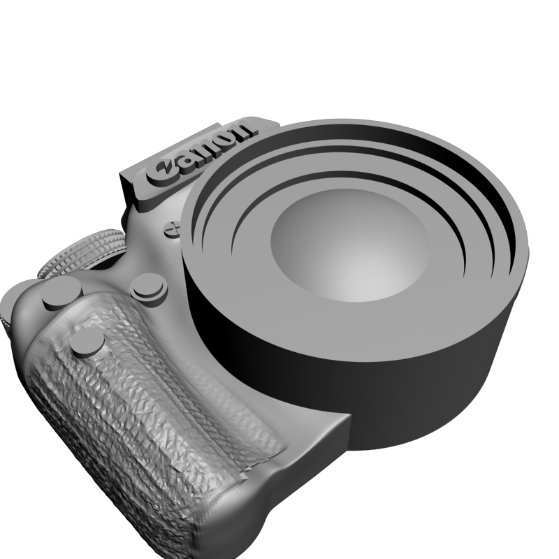 картинка Фотоаппарат Кенон Gorelyefank P4-439 3D-STL.COM