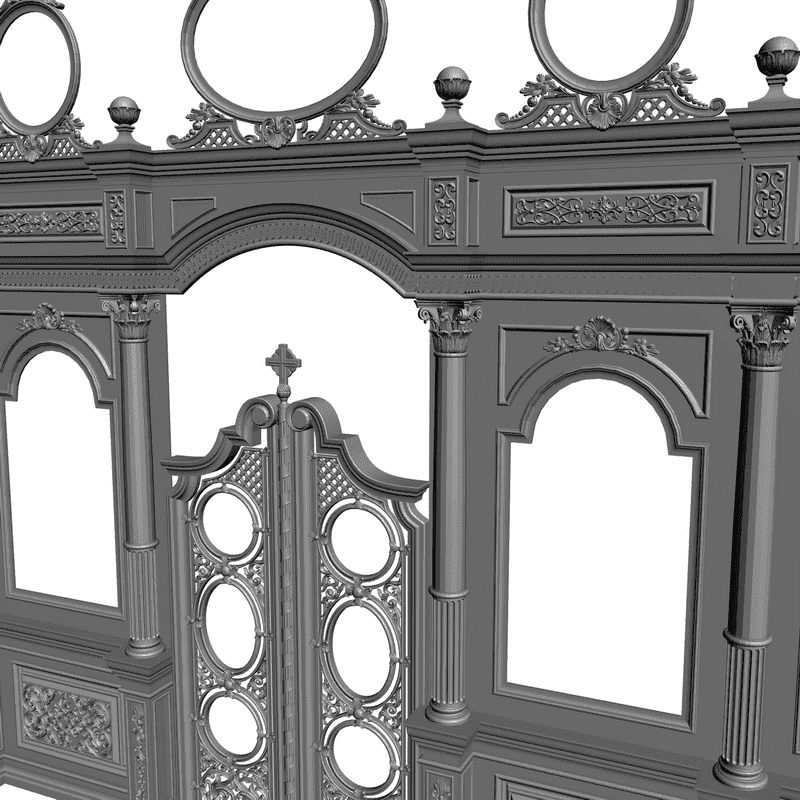картинка Иконостас V2-001 3D-STL.COM