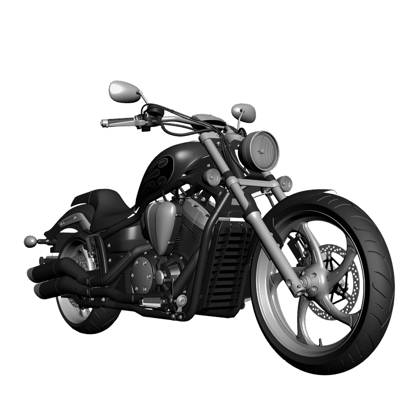 картинка Yamaha Stryker 2012 RT3-027 3D-STL.COM