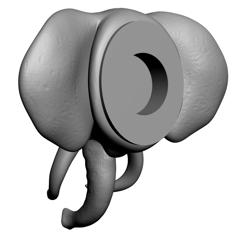 картинка Голова слона PI1-323 3D-STL.COM