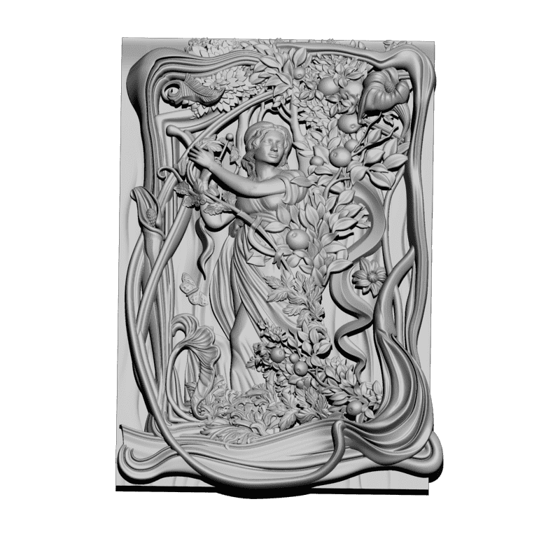 картинка В райском саду D12-437 3D-STL.COM