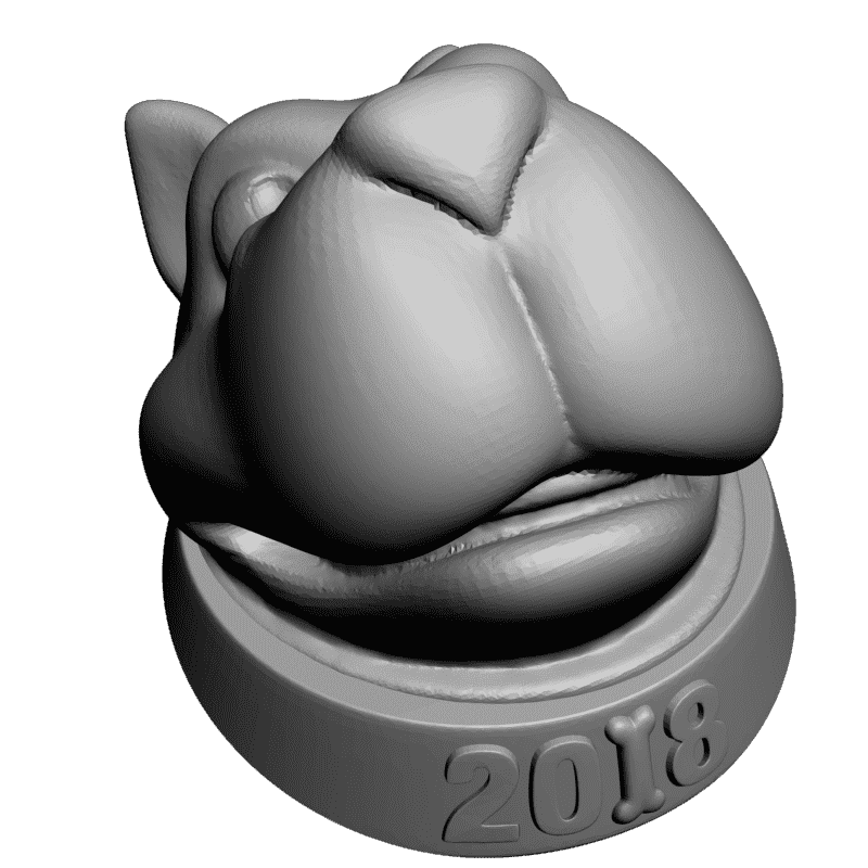 картинка Голова пса PI1-272 3D-STL.COM
