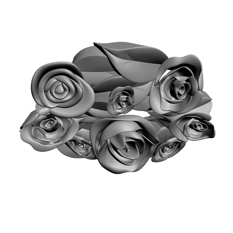 картинка Розы F4-055 3D-STL.COM
