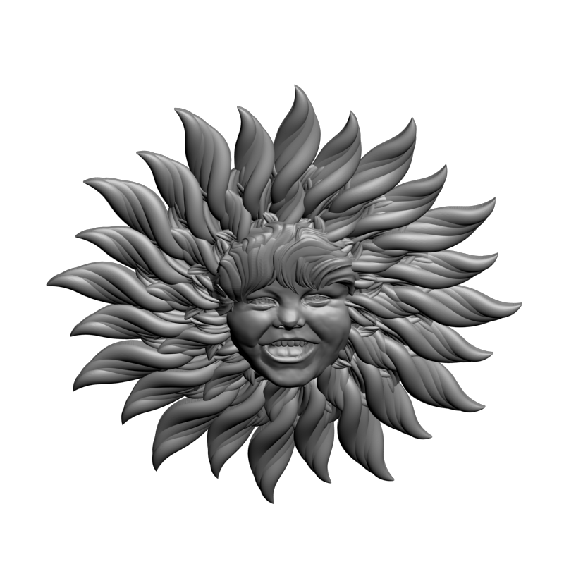 картинка Солнце-мальчик P4-513 3D-STL.COM