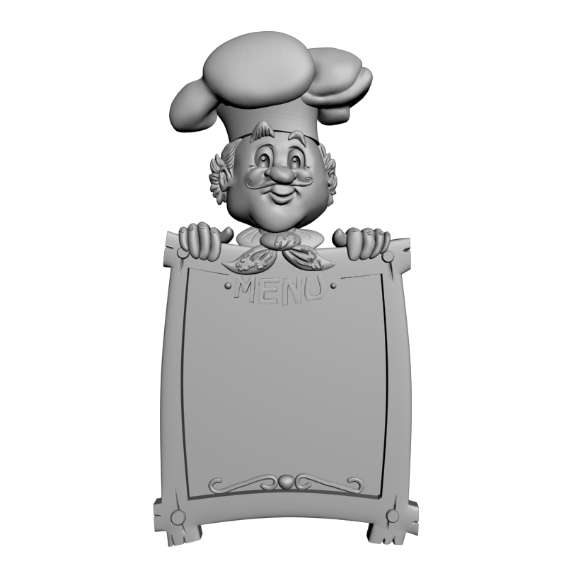 картинка Доска меню A780 P4-525 3D-STL.COM
