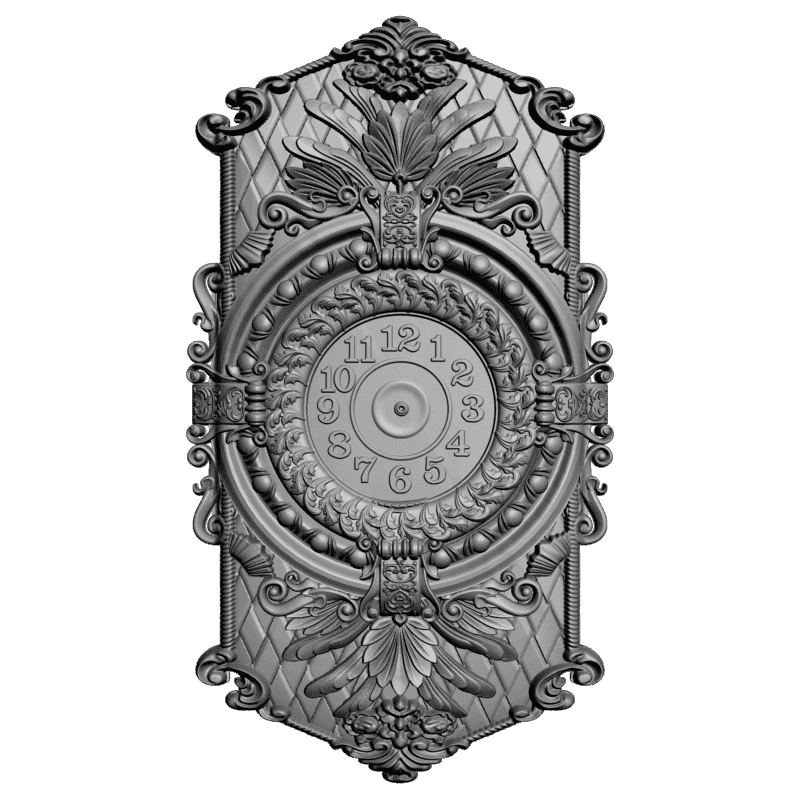 картинка Часы настенные резные P3-121 3D-STL.COM