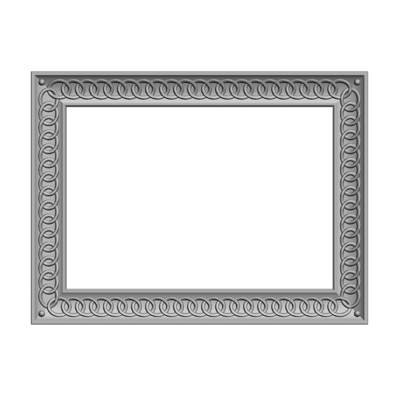 картинка Рамка резная D14-629 3D-STL.COM