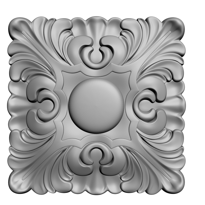 картинка Розетка резная D16-340 3D-STL.COM