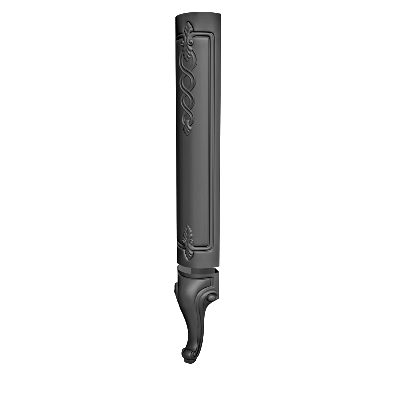 картинка Ножка мебельная резная M6-118 3D-STL.COM