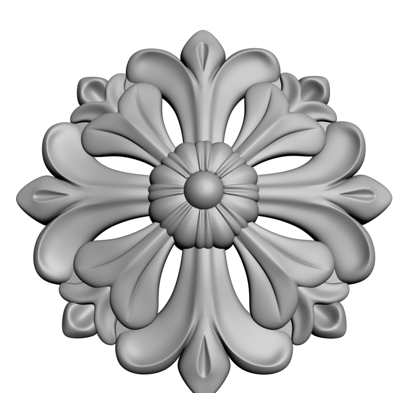 картинка Розетка резная D16-380 3D-STL.COM