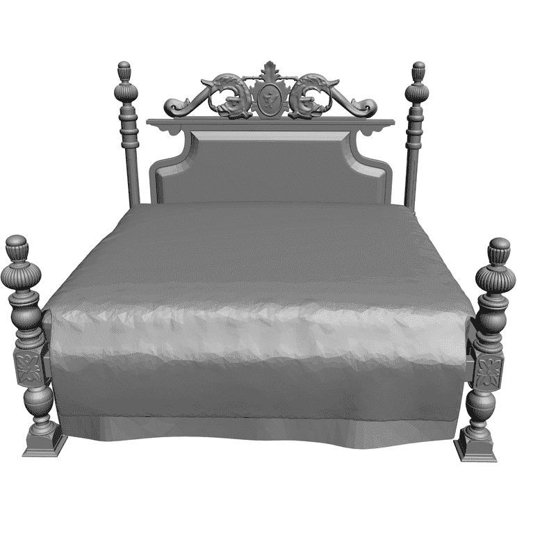 картинка Кровать M4-005 3D-STL.COM