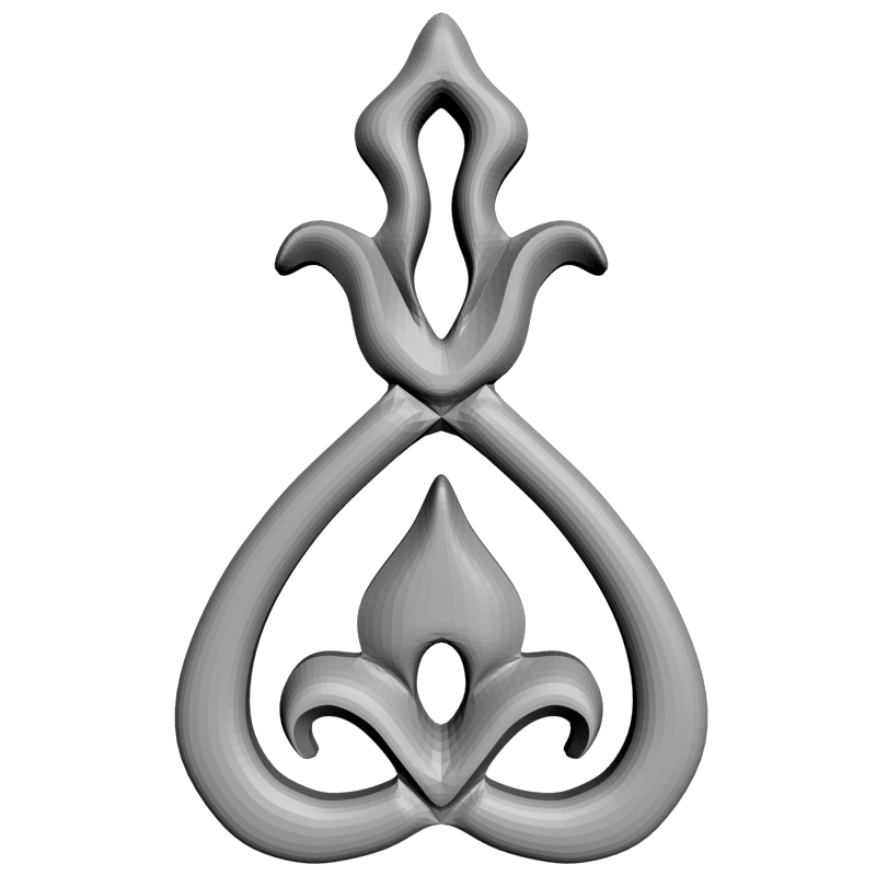 картинка Элемент декора D10-460 3D-STL.COM
