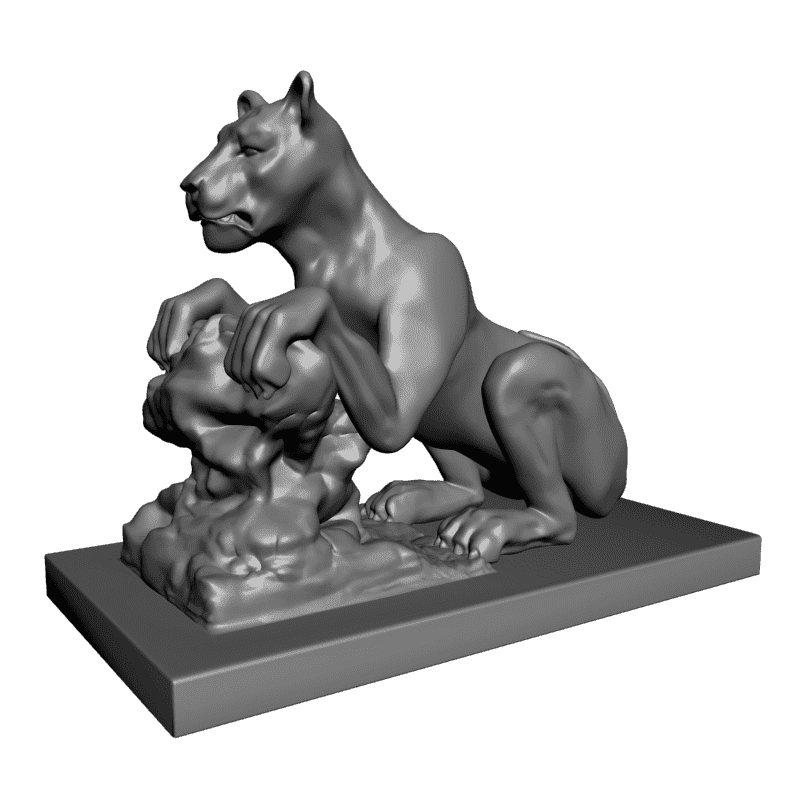 картинка Львица F1-152 3D-STL.COM