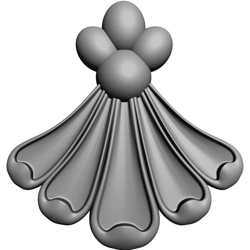картинка Накладка резная D10-172 3D-STL.COM