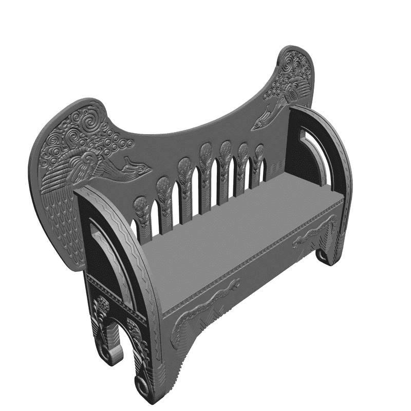 картинка Скамейка M7-001 3D-STL.COM