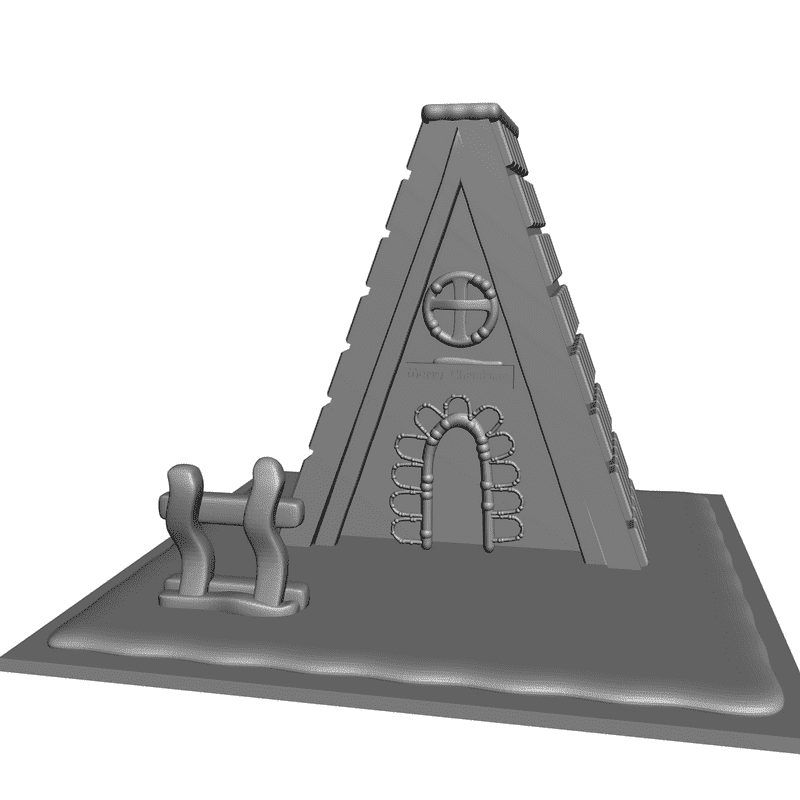 картинка Новогодний домик P4-006 3D-STL.COM