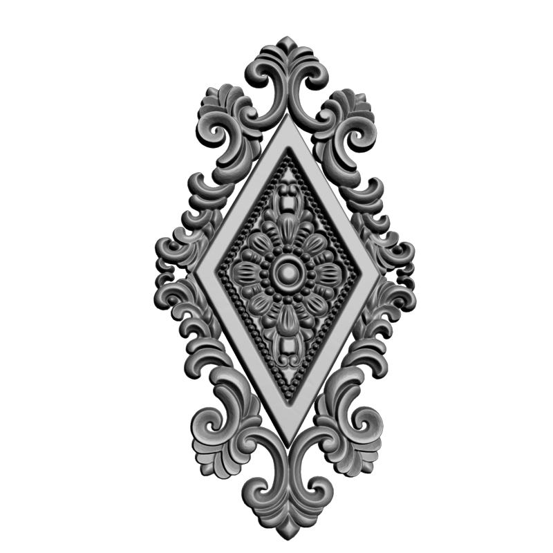 картинка Розетка резная D16-370 3D-STL.COM