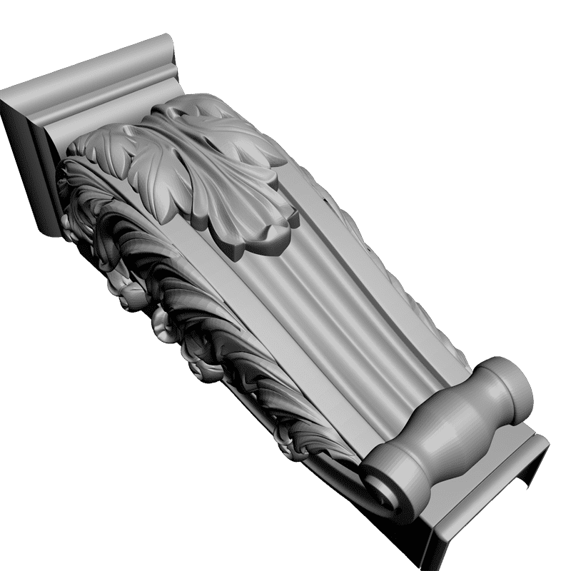 картинка Кронштейн резной D9-061 3D-STL.COM