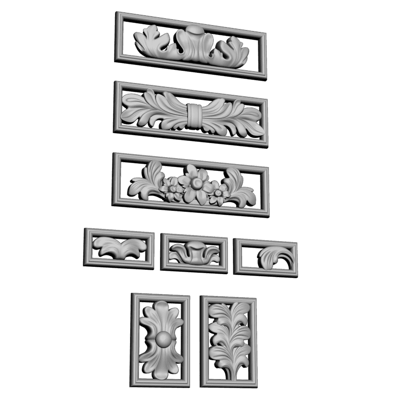 картинка Набор накладок D10-264 3D-STL.COM