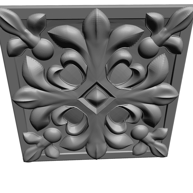 картинка Розетка резная D16-012 3D-STL.COM