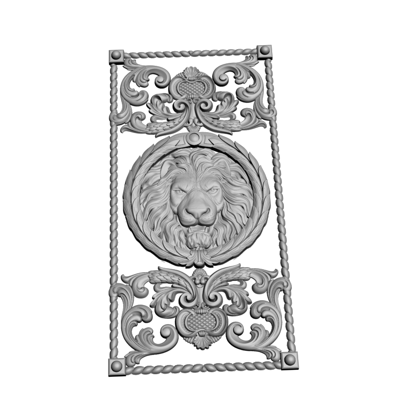 картинка Нарды голова льва PI2-117 3D-STL.COM