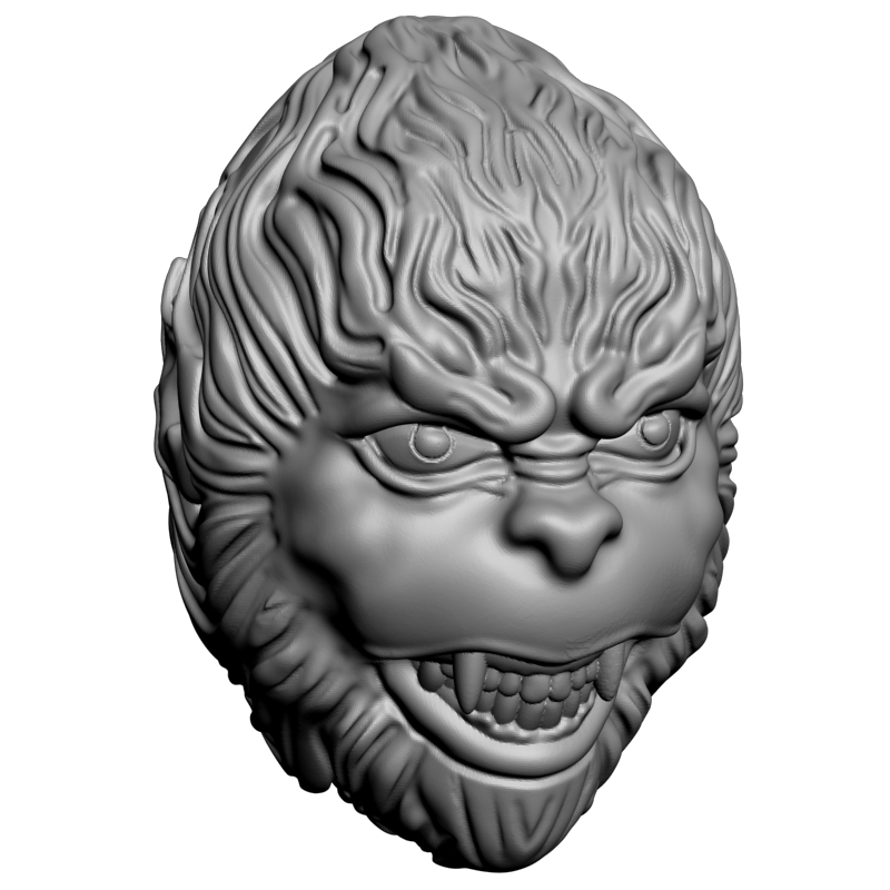картинка Голова Обезьяны F1-180 3D-STL.COM