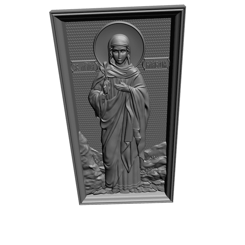 картинка Святая мученица Клавдия V3-258 3D-STL.COM