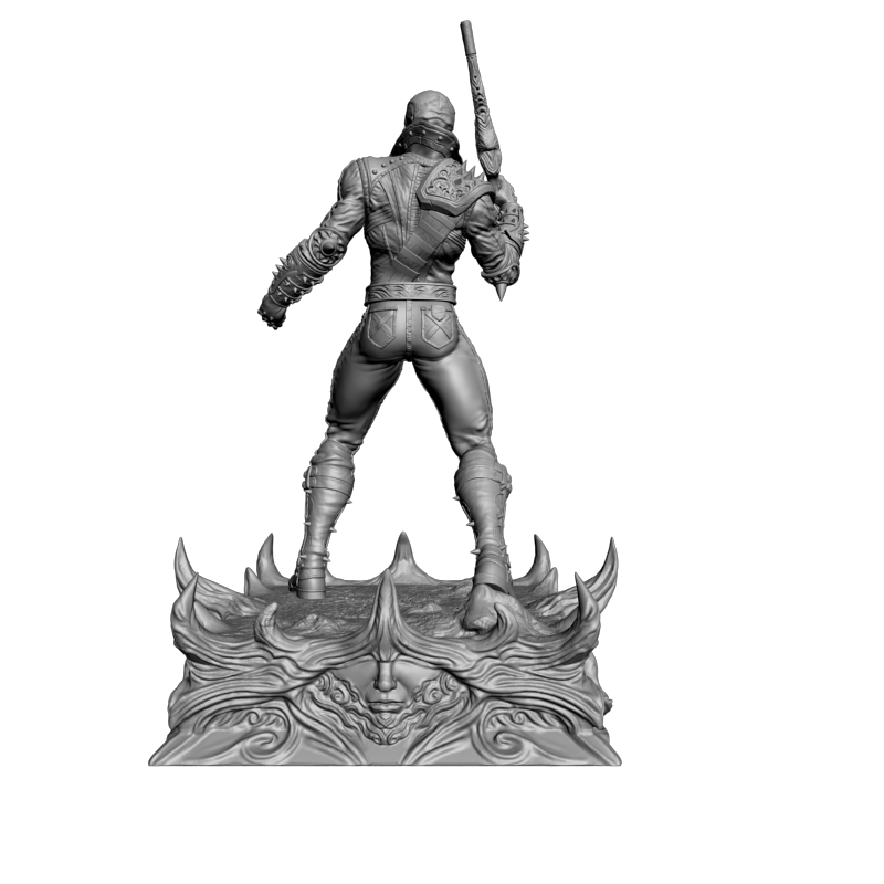 картинка Статуя призрачного всадника PI1-412 3D-STL.COM