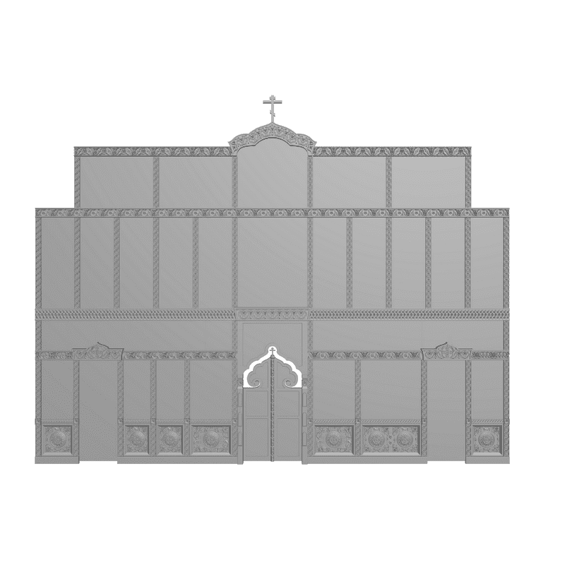картинка Иконостас V2-005 3D-STL.COM