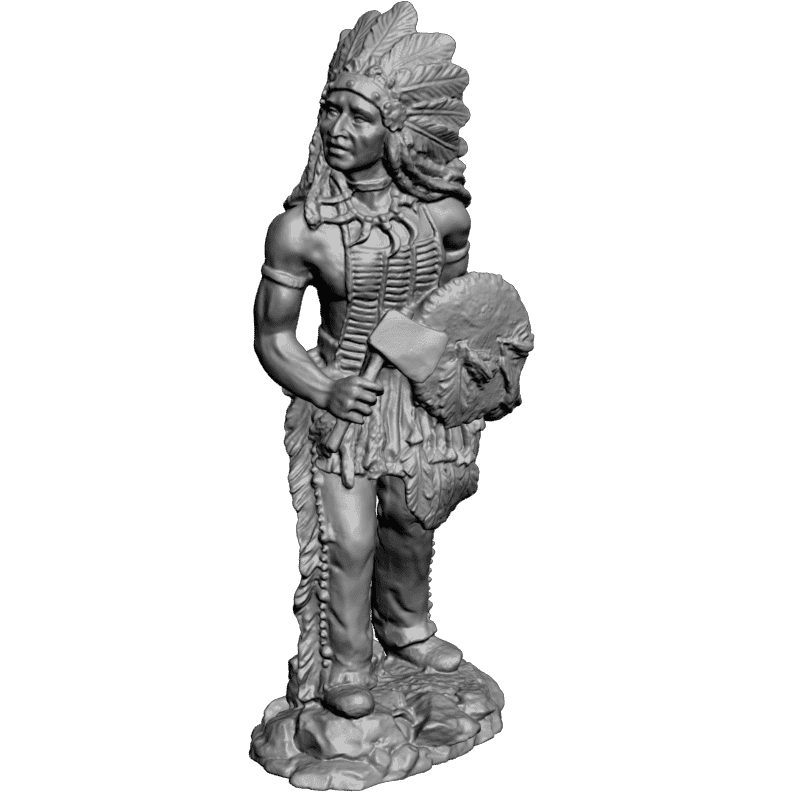 картинка Индеец в рост L3-180 3D-STL.COM