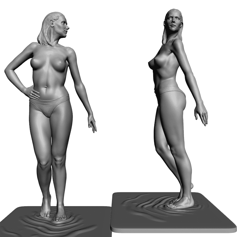 картинка Девушка L3-043 3D-STL.COM