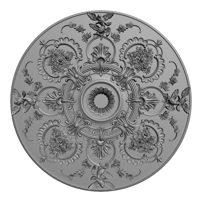 картинка Розетка резная D16-193 3D-STL.COM