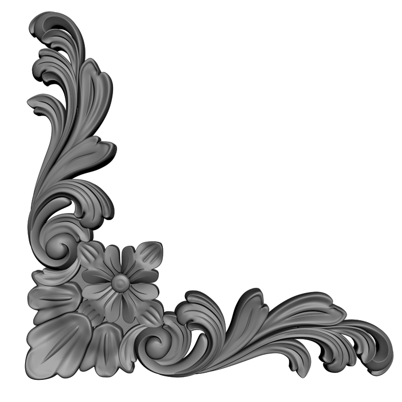 картинка Угловой элемент D19-062 3D-STL.COM