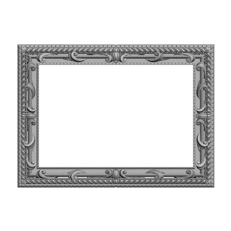 картинка Рама резная D14-487 3D-STL.COM