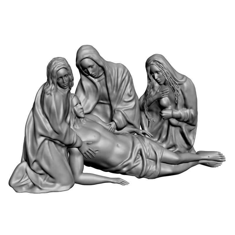 картинка Иисус и люди L3-175 3D-STL.COM