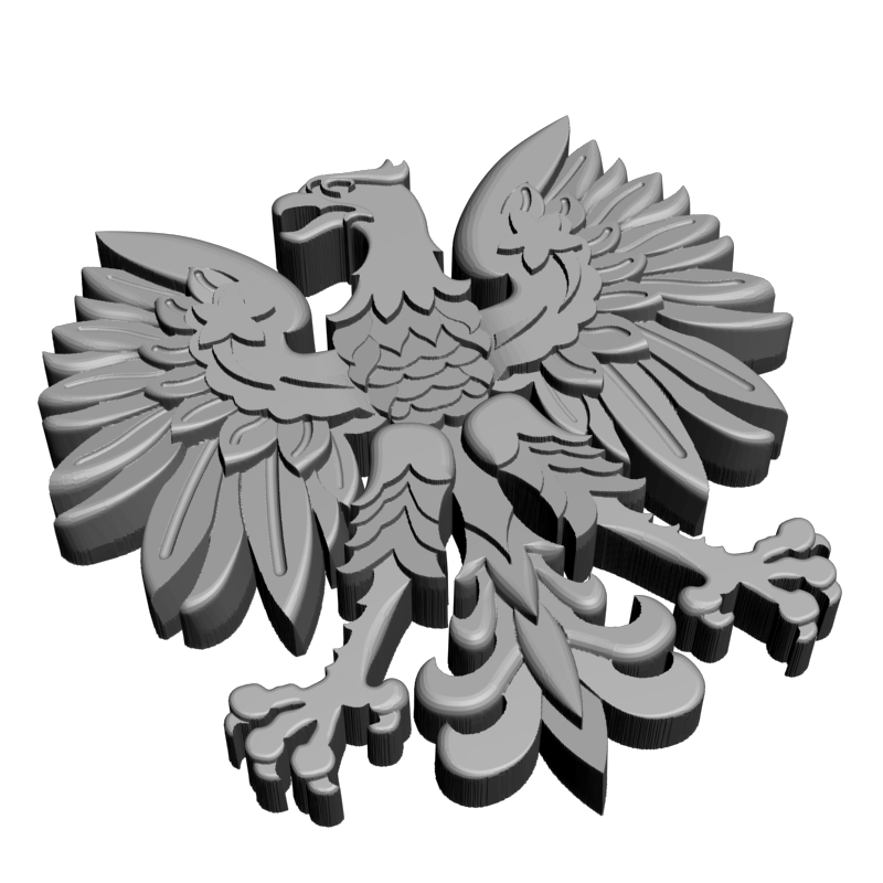 картинка Герб Польши RG1-081 3D-STL.COM