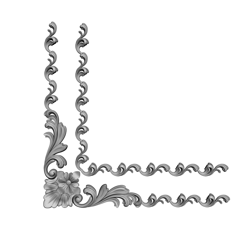 картинка Угловой элемент D19-060 3D-STL.COM
