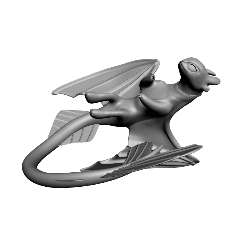 картинка Дракон Светлой Ярости PI1-504 3D-STL.COM